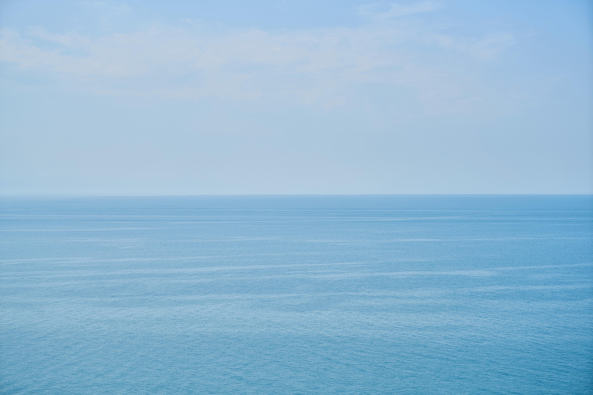 Calm ocean shoreline